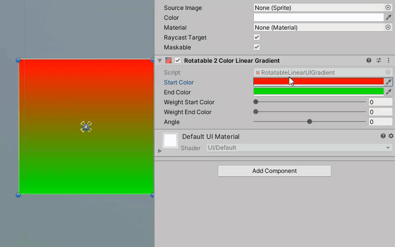 Rotatable Linear UI Gradient