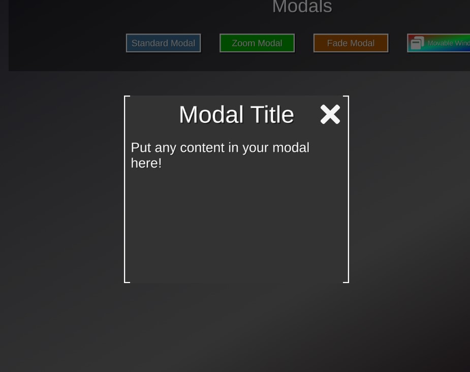 Modal Screenshot