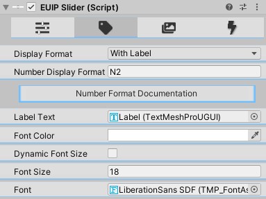 Slider Inspector Screenshot